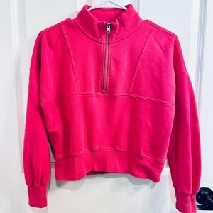 Girls Abercrombie 1/2 Zip Sweatshirt (size 11/12)